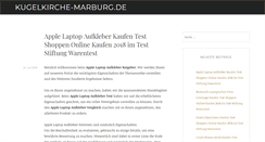 Desktop Screenshot of kugelkirche-marburg.de