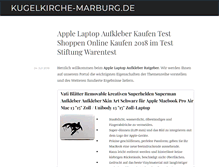 Tablet Screenshot of kugelkirche-marburg.de